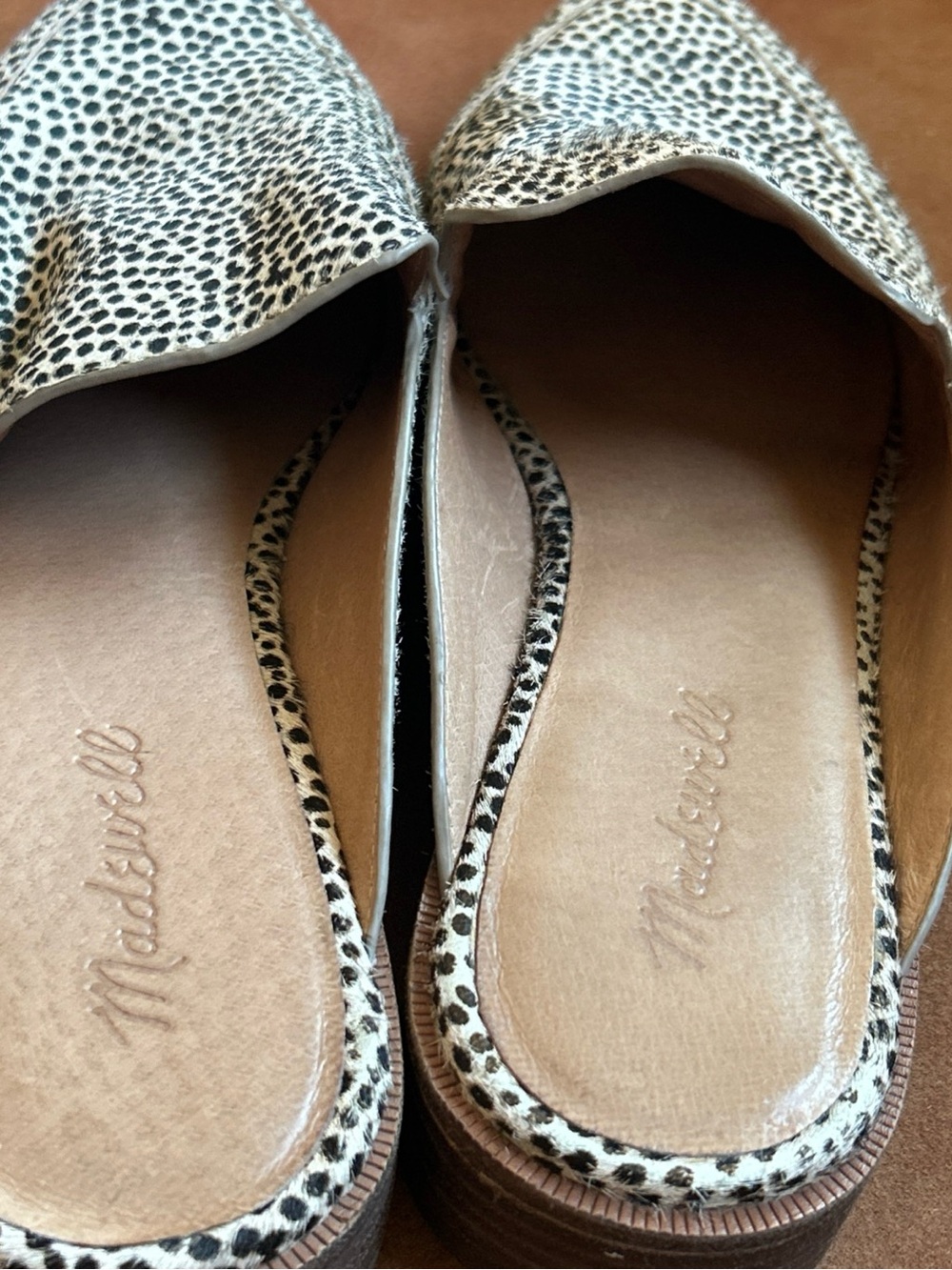 Madewell Black & White Spotted Slip-On Mules - Picture 6 of 9